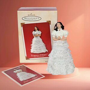 Scarlett O'Hara Gone With The Wind 2002 Hallmark Christmas Ornament porcelain